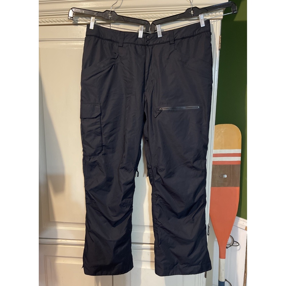 Stoic Insulated Cargo Pocket Snow Pants Men XXL Black Zippers Logo